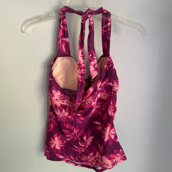 Jacqlyn Smith Tankini Swim Top, Magenta/Pink, size Women’s 8 - Picture 2 of 6